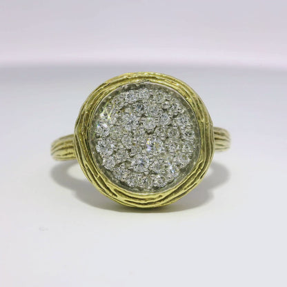 0.33CT Diamond Ring 14k Yellow Gold