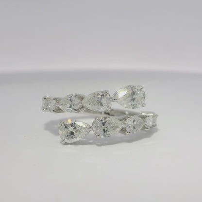 2.67CT Diamond Ring 18k White Gold