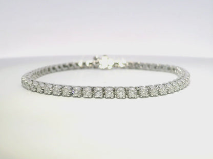 2.60CT Diamond Tennis Bracelet 14k White Gold