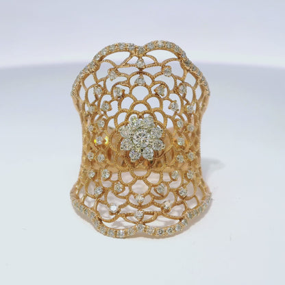 0.94CT Diamond Ring 14k Rose Gold