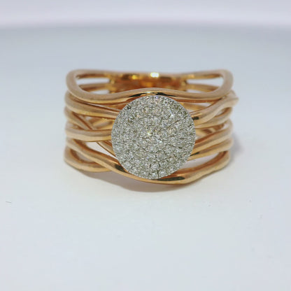 0.21CT Diamond Ring 14k Rose Gold