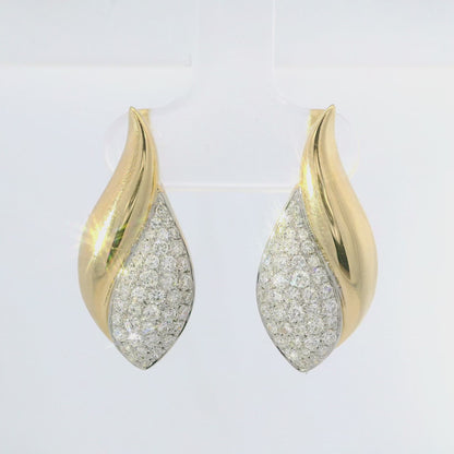 0.92CT Diamond Earring 14k Yellow Gold