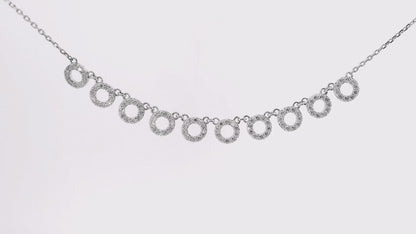 0.77ct Diamond Pendant 14k White Gold
