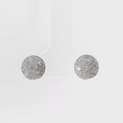 0.42CT Diamond 14k White Gold Earring