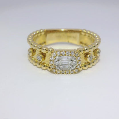0.26CT Diamond Ring 14k Yellow Gold
