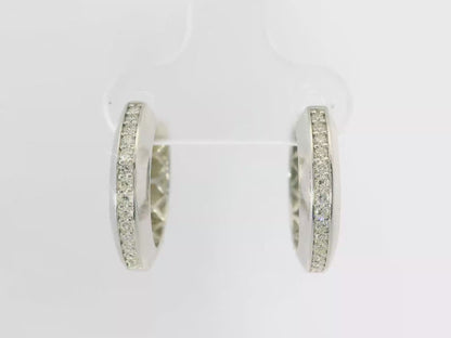 0.29 CT Diamond  18k White Gold Earring