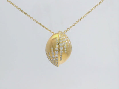 0.40CT Diamond Pendant 14k Yellow Gold