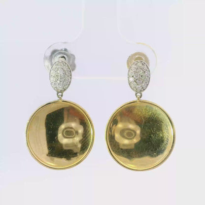 0.20CT Diamond 14k Yellow Gold Earring