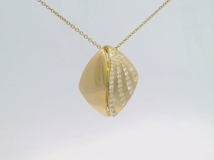 0.47Ct Diamond Pendant 14k Yellow Gold