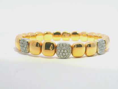 0.91Ct Diamond Bangle 18k Rose Gold