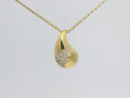 0.35CT Diamond Pendant 14k Yellow Gold