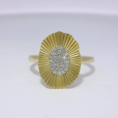0.10CT Diamond Ring 14k Yellow Gold