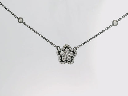 1.01CT Diamond Pendant 14k White Gold