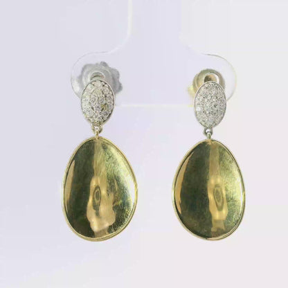 0.19CT Diamond 14k Yellow Gold Earring
