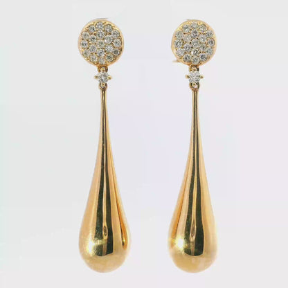 0.66CT Diamond Earrings 18k Rose Gold