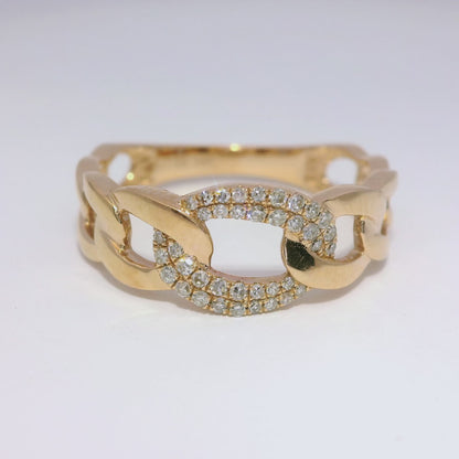0.15CT Diamond Ring 14k Rose Gold