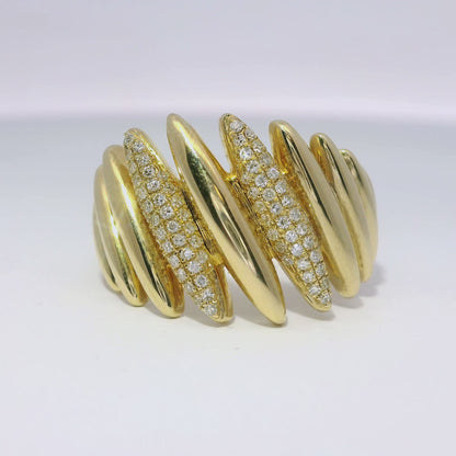 0.22CT Diamond Ring 14k Yellow Gold