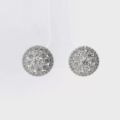 1.78CT Diamond 14k Gold Earring