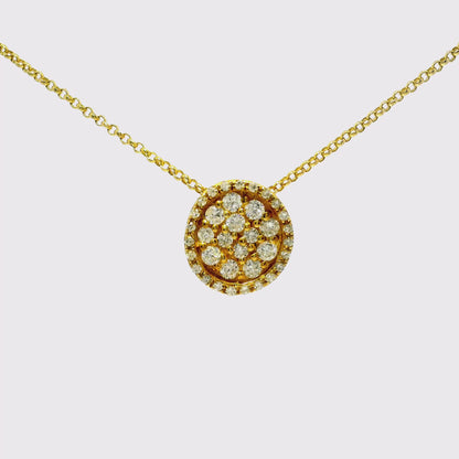 0.31CT Diamond Pendant 18k White Gold