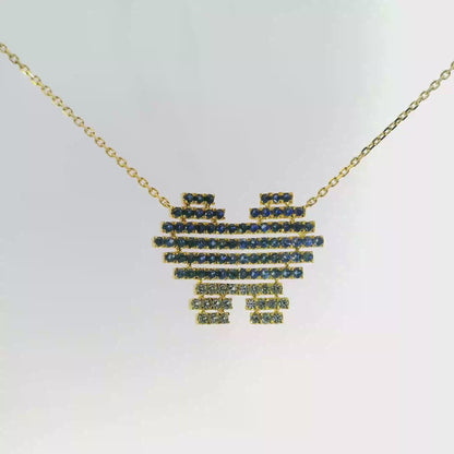 1.43CT Blue Sapphire 14k Yellow Gold