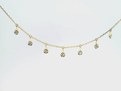 0.39CT Diamond Pendant 14k Yellow Gold
