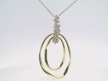 0.39CT Diamond 14k Yellow Gold Pendant