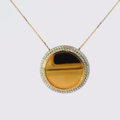 0.85CT Diamond Pendant 18k Rose Gold