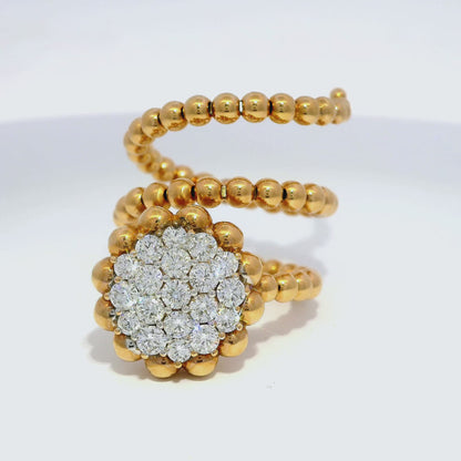 1.19CT Diamond Ring 18K Rose Gold