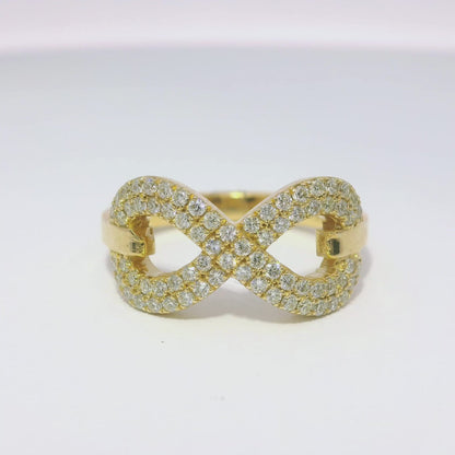 0.48CT Diamond Ring 14k Yellow Gold