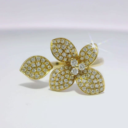 0.48CT Diamond Ring 14k Yellow Gold