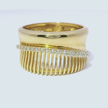 0.22CT Diamond Ring 14k Yellow Gold