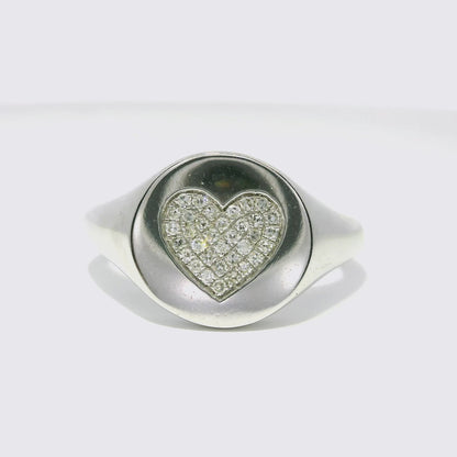0.11CT Diamond Ring 14k White Gold