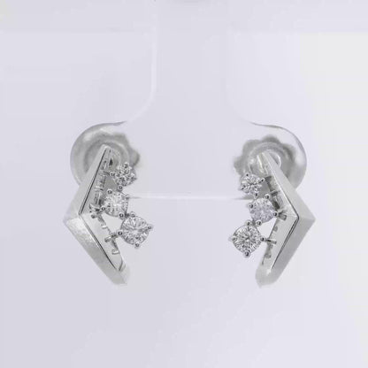 0.37CT Diamond  14k  Gold Earring