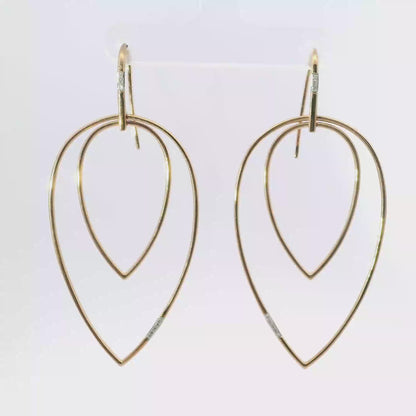 0.05CT Diamond 14k Rose Gold Earring