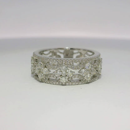 1.03CT Diamond Ring 18K White Gold