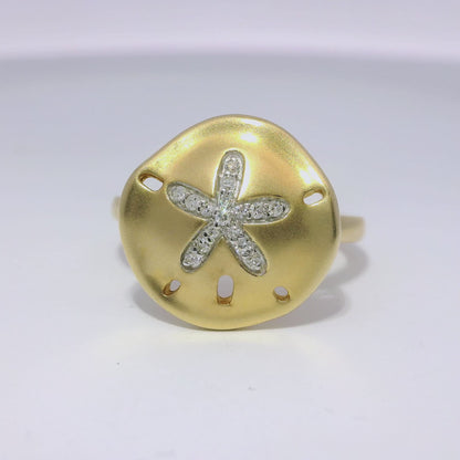 0.09CT Diamond Ring 14k Yellow Gold