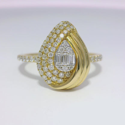 0.47CT Diamond Ring 14k Yellow Gold