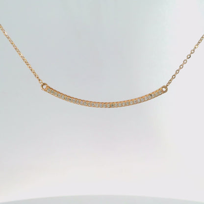 0.23CT Diamond Pendant 14k Rose Gold