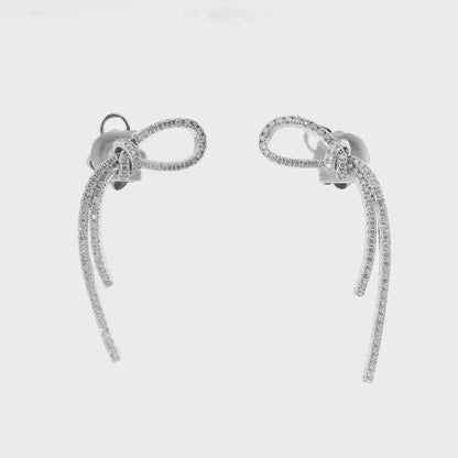 1.14Ct Diamond Earring 14k White Gold