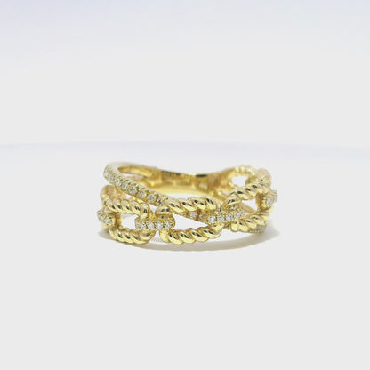 0.27CT Diamond Ring 14k Yellow Gold