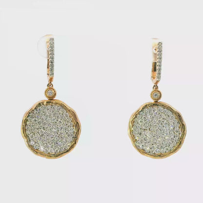 2.40Ct Diamond 14k Rose Gold Earring