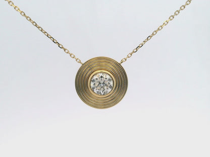 1.05CT Diamond Pendant 14k Yellow Gold