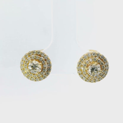 1.00CT Diamond 14k Gold Earring
