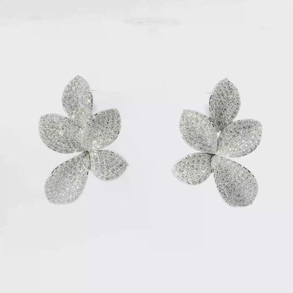 3.03Ct Diamond Earring 14k White Gold