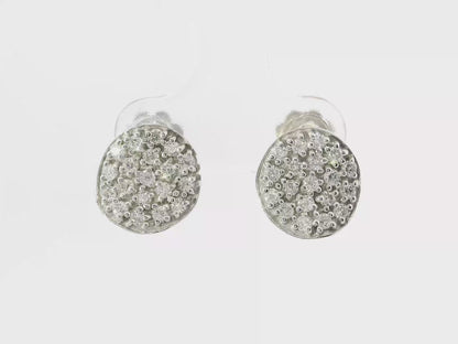 0.70CT Diamond 14k White Gold Earring