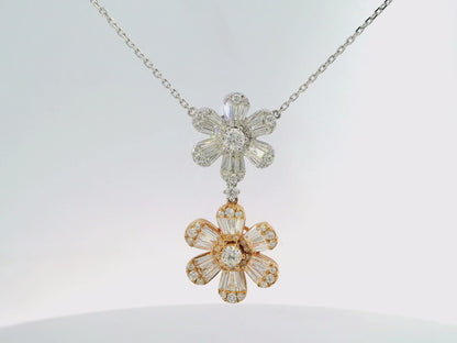 1.92CT Diamond Pendant 18k White Gold