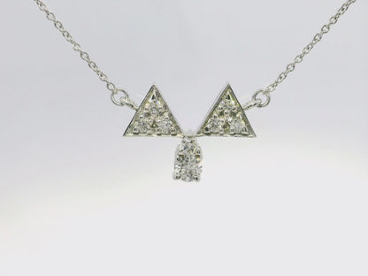 0.52CT Diamond Pendant 14k White Gold