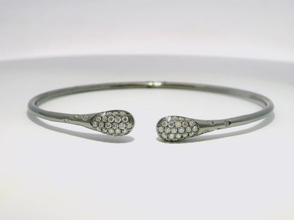 0.45CT Diamond Bangle 18k White Gold