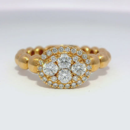 0.58CT Diamond Ring 18K Rose Gold
